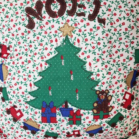 Vintage Christmas Themed Tree Ruffled Lace Edge Mini Throw Pillow 8x9 Small - Picture 7 of 7